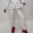 pantalone felpato con polsino cold